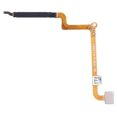 Back Home Button Touch ID Key Fingerprint Sensor Flex Cable Replacement Part for Xiaomi Redmi 13C - Black
