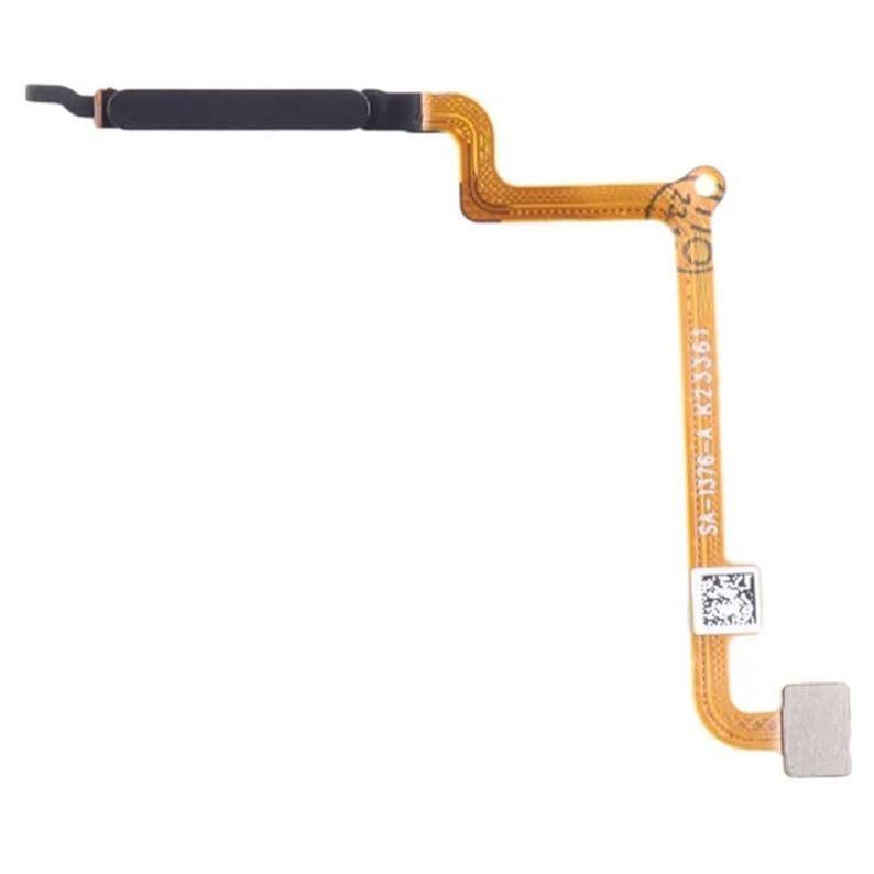 Back Home Button Touch ID Key Fingerprint Sensor Flex Cable Replacement Part for Xiaomi Redmi 13C - Black