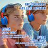 Mokata Kids Headphones Bluetooth 5.3 Wireless Lightweight Fast Charging 68 Hours Play Time Volume Limited 85/94dB Over Ear Foldable with Built-in Mic for Toddler Boy Girl Tablet Pad Blue view 2