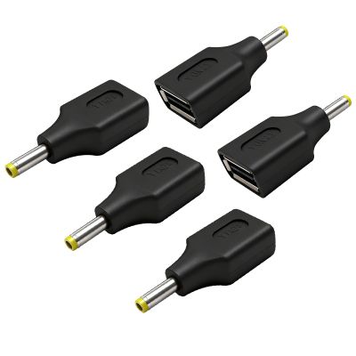 5pcs USB Female to DC 4.0x1.7mm Male 12V 3A Connector Power Adapter