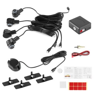 parkg sensors 24164 Intelligent Parking Assistance System 4 Sensor Probe car auto Reverse Radar 65db Buzzer Alert kit Parking Sensor kit Wireless Parking Sensor kit