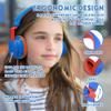 Headphone Kids Volume Limited 85/94dB Wired Over-Ear/On-Earr Foldable Headset with Inline Cable Aux 3.5mm Cord Mic for Toddler Boy Girl Child Back to School Study Pad Tablet Blue view 4