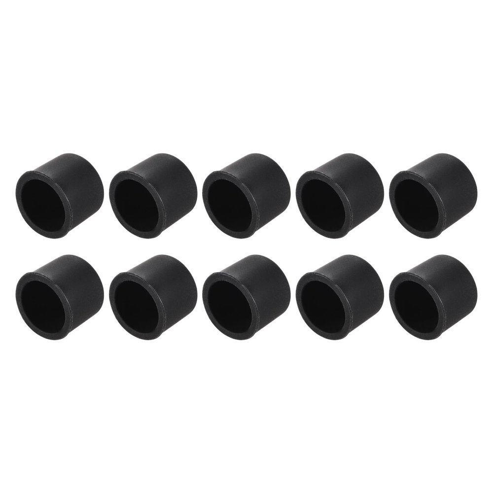 Rebower Anti Dust Cap Cover RCA Female Connector Socket Jack Plug Protector,[for Micro Female Port,for DVD Amplifier] - 10 x 8.5mm/Black /10 Pcs