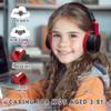 Headphone Kids Volume Limited 85/94dB Wired Over-Ear/On-Earr Foldable Headset with Inline Cable Aux 3.5mm Cord Mic for Toddler Boy Girl Child Back to School Study Pad Tablet Black view 2