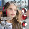 Headphone Kids Volume Limited 85/94dB Wired Over-Ear/On-Earr Foldable Headset with Inline Cable Aux 3.5mm Cord Mic for Toddler Boy Girl Child Back to School Study Pad Tablet Black view 4