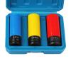 ADSFASF Wheel Socket Set,Socket, Wrench Set with Storage Case, Drive Angle 1/2" Protective Wheel Impact Socket Set for Husband, Men, 4 Piece kit/116 (Color : 3 Piece Kit) view 1