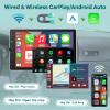 [2G+64G] Android 13 Single Din Vertical Car Stereo Rotatable 10.4 inch Touch Screen Radio with Carplay/Android Auto/EQ Audio/Bluetooth 4.2/SWC/GPS Navigation/FM RDS Radio +Backup Camera view 4