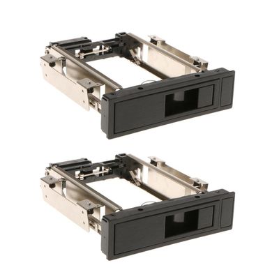 ADSFASF 2X 5.25 Bay Tray Mobile Rack for 3.5" III HDD Backplane Enclosure/183