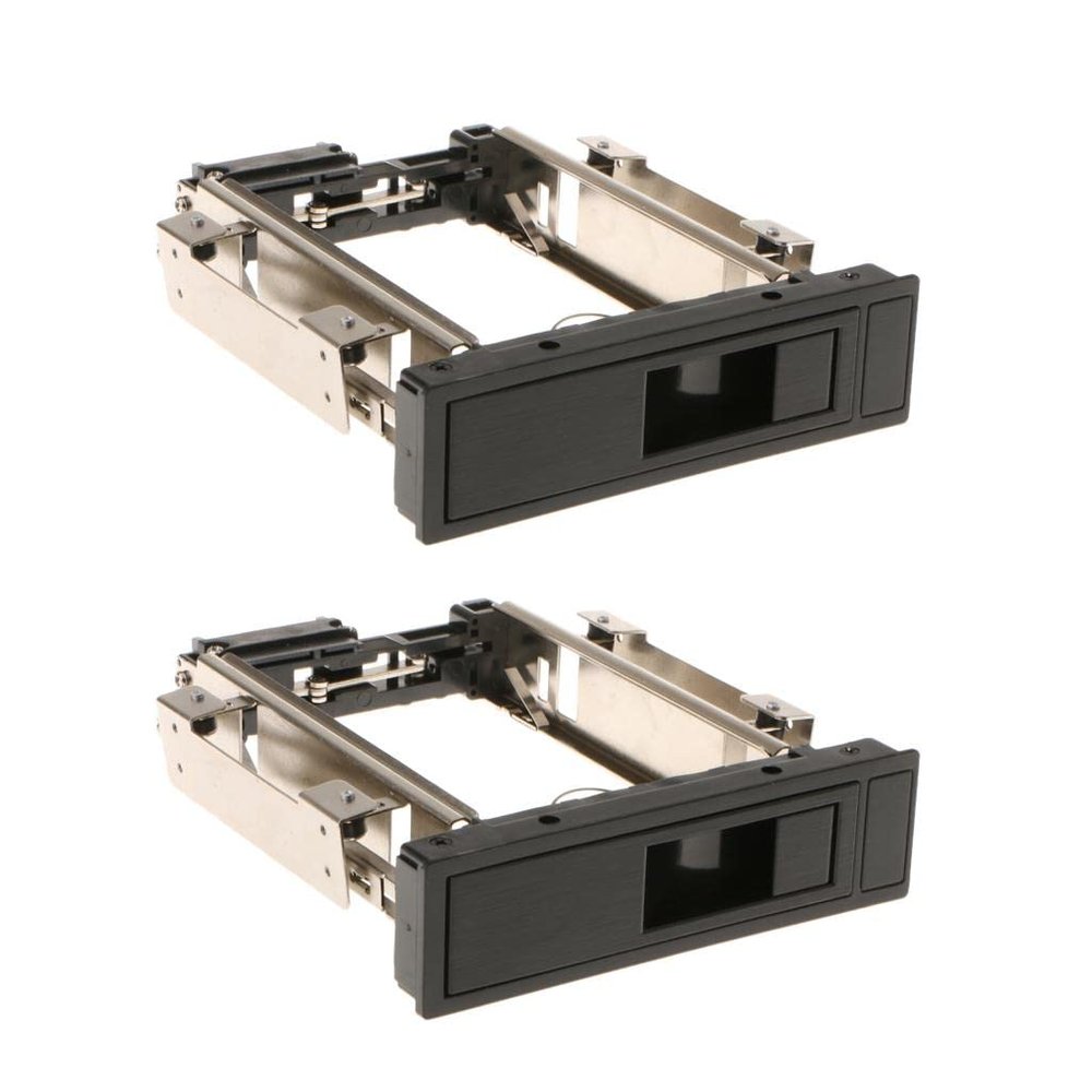 ADSFASF 2X 5.25 Bay Tray Mobile Rack for 3.5" III HDD Backplane Enclosure/183