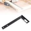 ADSFASF Carpenter Square Layout Tool Carpentry Ruler Lightweight Accurate Scribing with Insertion Hole Marking Tool Right Angle Ruler/268, Black view 3