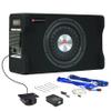 H YANKA AYOCK SKA-TS12M 12" Compact Active Subwoofer System, 1200W Car Audio Bass Subwoofer, 300W RMS SUB with Built-in Amplifier, Easy Installation, Powerful Deep Bass for Car Trunk view 1