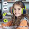 Headphone Kids Volume Limited 85/94dB Wired Over-Ear/On-Earr Foldable Headset with Inline Cable Aux 3.5mm Cord Mic for Toddler Child Back to School Pad Tablet Mexico Deepblue view 2
