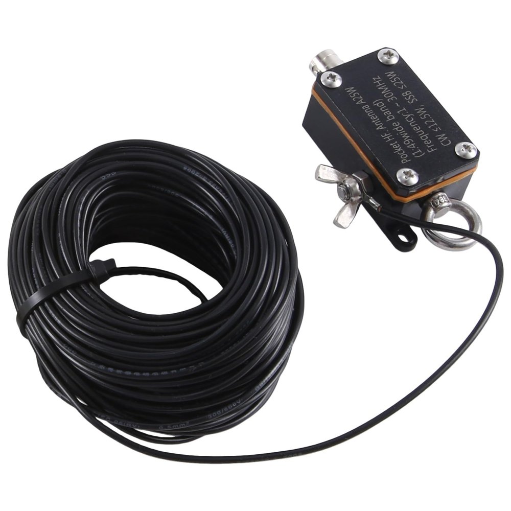 Kqcibz Pocket Shortwave Antenna Pocket High Frequency Antenna A25 1-30MHz Inverted V Horizontal Balun Long Line, 500407384