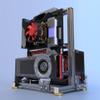 DIY Open Frame PC Chassis, Aluminum Computer Case, Supports ATX Motherboard, Excellent Cooling, Type-C Support view 1