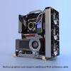 DIY Open Frame PC Chassis, Aluminum Computer Case, Supports ATX Motherboard, Excellent Cooling, Type-C Support view 3