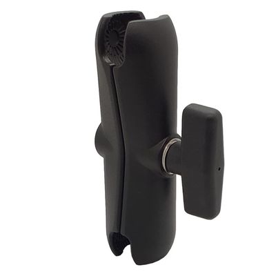 Kqcibz 15CM Length Aluminium Alloy Double Socket Arm for RAM with 1.5 Inch Ball Base Mount Motorcycle Camera Extension Arm, Black, 500272774A2