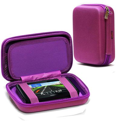 Navitech Purple Hard GPS Carry Case Compatible with Yctze 4.3 Inch GPS Sat Nav