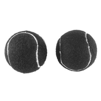 Kqcibz 2 PCS Precut Walker Tennis Ball for Furniture Legs and Floor Protection, Heavy Duty Long Lasting Felt Pad Covering,Black
