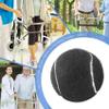 Kqcibz 2 PCS Precut Walker Tennis Ball for Furniture Legs and Floor Protection, Heavy Duty Long Lasting Felt Pad Covering,Black view 2