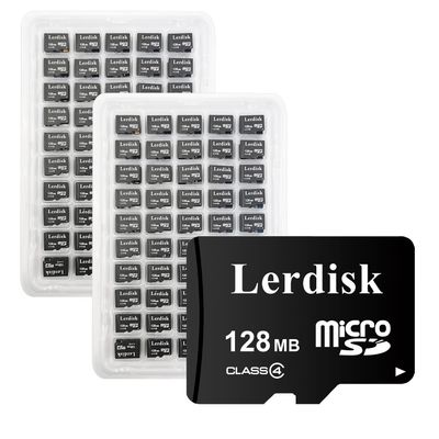 Factory Wholesale Micro SD Card 128MB (0.12GB) Pack of 100 in Bulk Low Capacity for MP3/Old Phones/Small Files Only -Not for Cameras/Dashcams/GB Devices