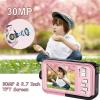 SPUNALP Underwater Camera with 32GB Card Point and Shoot Waterproof Camera 10FT 30MP 1080P FHD Video Compact Portable 16X Zoom Waterproof Digital Camera for Kids Snorkeling, Pink1 view 3
