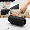 TXEsign Silicone Case Cover for JBL Charge 5 Portable Speaker, Travel Carrying Protective Case w Shoulder Strap Holder Full Protection Cover for JBL Charge 5 Accessories (Black) view 3