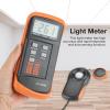flexman LX1330B Digital Light Meter, 0.1~200,000 Lux LCD Display Light Meter with Auto Zeroing Function, Handheld Ambient Light Measurer for Museum Photo Shooting view 2