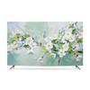 GSGC TV Cover TV Dust Cover Floral Printed TV Screen Protector Wall-mounted Desktop Curved Universal LCD/LED Display Cover for Televisions Indoor Bedroom Living Room Decoration-Flower-5||58-60 inch view 1