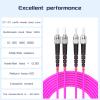 Buacoz 6Meter 20ft OM4 Multimode Fiber Patch Cable ST/UPC to ST/UPC Fiber Optic Cable, 50/125m LSZH Duplex Fiber Jumper,for SFP Transceiver, Router, Fiber Networks view 2