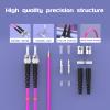 Buacoz 6Meter 20ft OM4 Multimode Fiber Patch Cable ST/UPC to ST/UPC Fiber Optic Cable, 50/125m LSZH Duplex Fiber Jumper,for SFP Transceiver, Router, Fiber Networks view 4