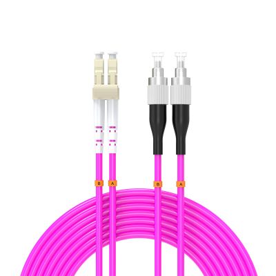 Buacoz LC/UPC to FC/UPC Fiber Patch Cable 50/125m LSZH 40GB/100GB OM4 Multimode Duplex Jumper 65ft/20meters Fiber Optic Cable,for SFP Transceiver,Fiber Networks