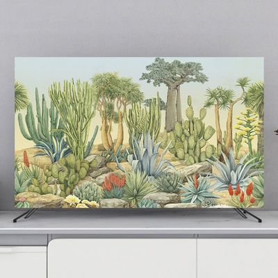 Universal TV Cover 32-80 Inches Colorful Dustproof TV Screen Protector For LCD LED, Painting Pattern Indoor Bedroom Living Room Decoration Dust Cover For Televisions(Size:58-60in(140x85cm),Color:A)