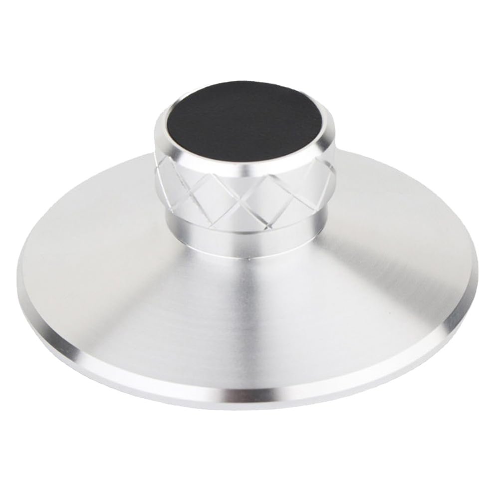 Kqcibz Vinyl Turntable Weight Metal Disc Stabilizer Vibration Reducer Record Clamp Turntables Silver Easy Install, 500422741A1