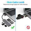 Kqcibz USB 3.0 Multifunction Card Reader CFast//XD/SD/TF Card Reader 5 in 1 USB Card Reader 5Gbps for PC Laptop Accessories, grey, 500407763 view 3