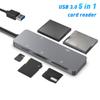 Kqcibz USB 3.0 Multifunction Card Reader CFast//XD/SD/TF Card Reader 5 in 1 USB Card Reader 5Gbps for PC Laptop Accessories, grey, 500407763 view 4