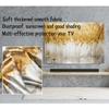 GSGC TV Cover TV Dust Cover Floral Printed TV Screen Protector Wall-Mounted Desktop Curved Universal LCD/LED Display Cover for Televisions Indoor Bedroom Living Room Decoration-Flower-4||37-39 inch view 3