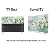 GSGC TV Cover TV Dust Cover Floral Printed TV Screen Protector Wall-Mounted Desktop Curved Universal LCD/LED Display Cover for Televisions Indoor Bedroom Living Room Decoration-Flower-4||37-39 inch view 4