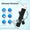 Kqcibz Replacement Spare Parts Activated Carbon Water Bottles Filters for BB06, Hard Edge, Sport Bottles Filters, 10 Count, Black view 4