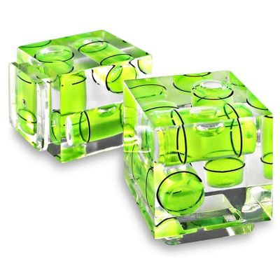 Kqcibz Triple 3 Hot Shoe Bubble Spirit Level Compatible for DSLR Camera (2 Pack)