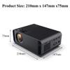 SAeWare Lumens High Brightness Projector for Home and Office with HDMI Vertical Keystone and 1080p Support Smartphone Portable Video Projector Supports 1080P Hours LED Light view 2