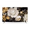 GSGC TV Cover TV Dust Cover Floral Printed TV Screen Protector Wall-mounted Desktop Curved Universal LCD/LED Display Cover for Televisions Indoor Bedroom Living Room Decoration-Flower-1||55 inch view 1