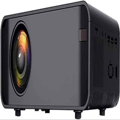 SAeWare Small Projector, Video Projector Outdoor Movie Projector 8000L, LED Portable Home Projector 1080P and 120"" Supported, Compatible with PC via HDMI, VGA, TF, AV and USB