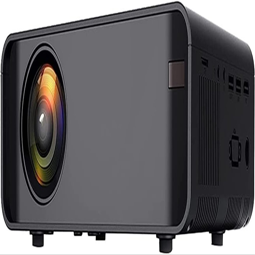 SAeWare Small Projector, Video Projector Outdoor Movie Projector 8000L, LED Portable Home Projector 1080P and 120"" Supported, Compatible with PC via HDMI, VGA, TF, AV and USB