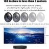 SAeWare Small Projector, Video Projector Outdoor Movie Projector 8000L, LED Portable Home Projector 1080P and 120"" Supported, Compatible with PC via HDMI, VGA, TF, AV and USB view 2