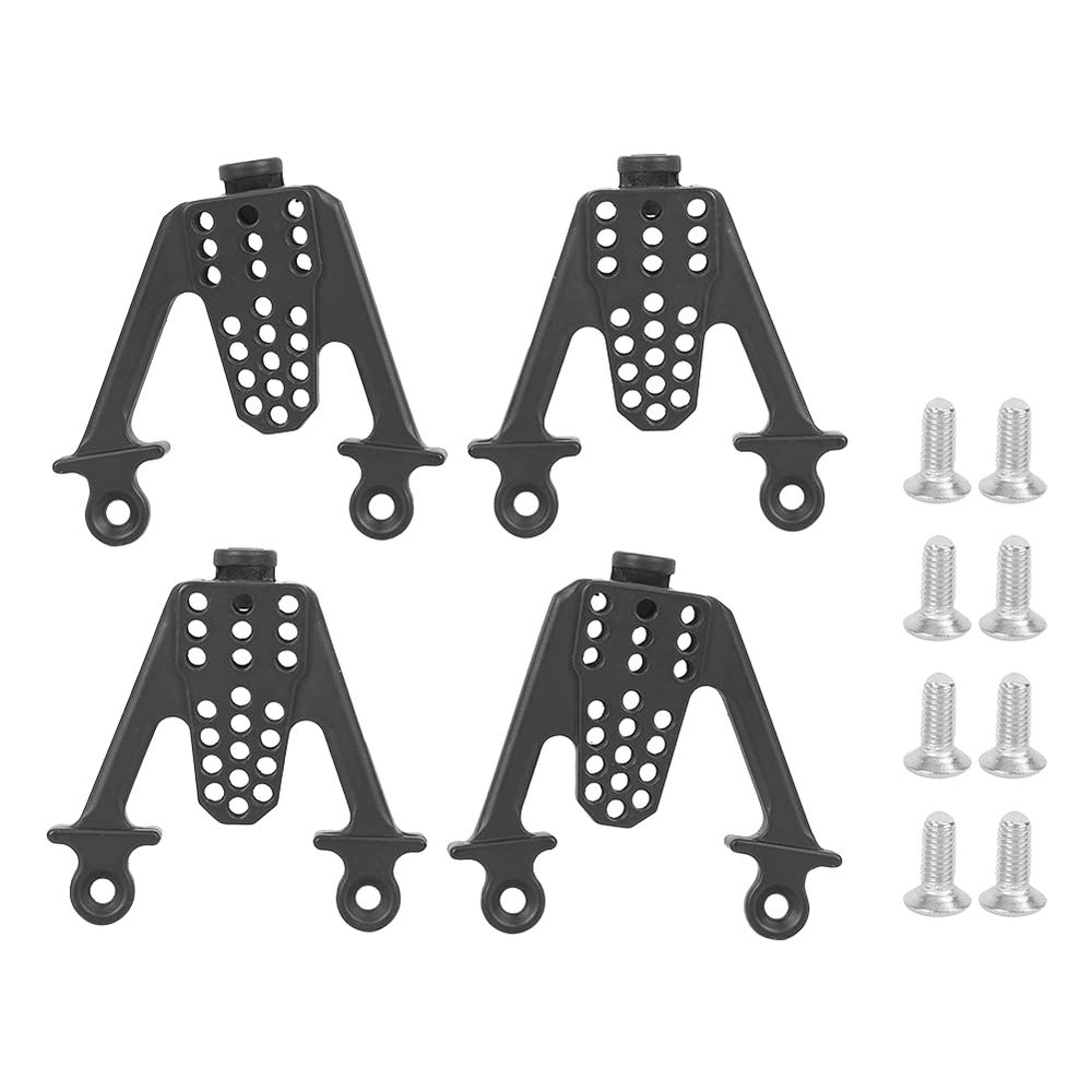 Pilipane Metal Adjust Shock Damper Towers Mount for SCX10 1/10 RC Car, Long-Lasting, Balanced Driving (Black)