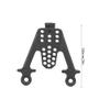 Pilipane Metal Adjust Shock Damper Towers Mount for SCX10 1/10 RC Car, Long-Lasting, Balanced Driving (Black) view 3