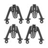 Pilipane Metal Adjust Shock Damper Towers Mount for SCX10 1/10 RC Car, Long-Lasting, Balanced Driving (Black) view 4