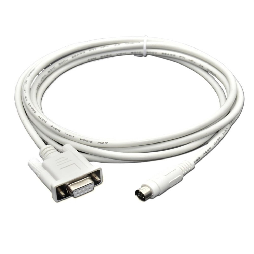 Bubupig Applicable to Weilun TK6070 Touch Screen with Xinjie PLC Communication line TK6070-DVP TK6070-XC (Size : Milky, Color : 2m)