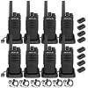 Retevis RT68 Two Way Radios with Earpiece (6 Pack), Bundle with Heavy Duty Walkie Talkies for Adults 2 Pack, Compact 2 Way Radio Long Range Rechargeable with USB Charging Base view 1