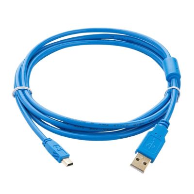 Bubupig USB-Mini is Suitable for Q Series PLC Programming Cable/Data Cable/Communication Cable/Download Cable Mini Port (Size : Gold Plated Interface, Color : 2m)